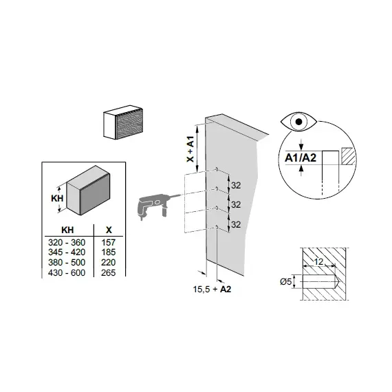 Подъемник ФриСлайд, R4us, комплект H430-600 мм арт.2719150006 - 4