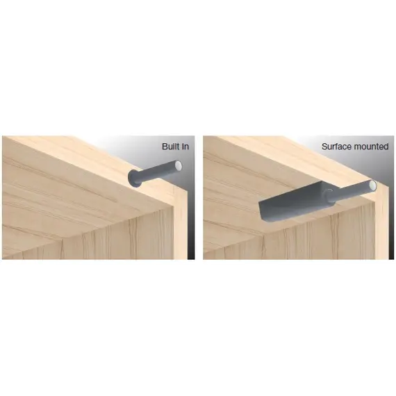 Толкатель Touch Latch с резиновым наконечником, белый арт.TL40.RW - 3