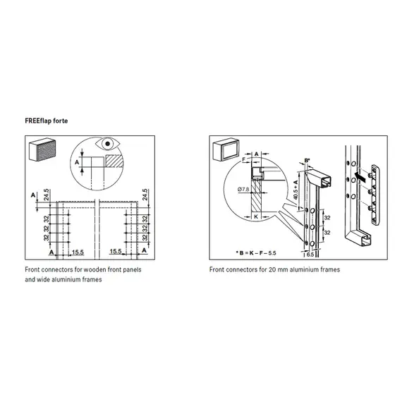 Подъемник ФриФлап форте - тип F, комплект, серый арт.2716667035 - 3