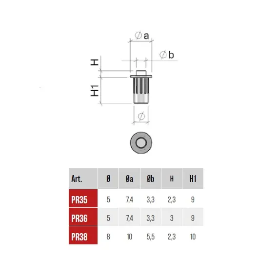 Бампер для мебели пластик/резина 3мм, серый арт.PR36PGR - 1