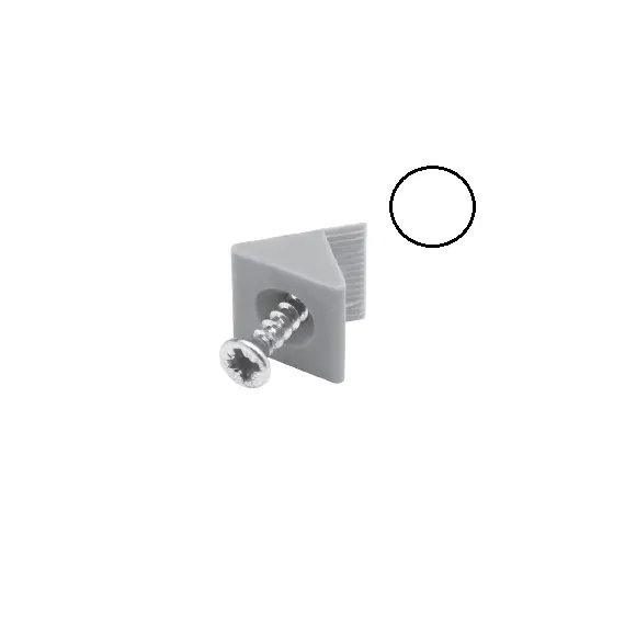 Фиксатор задней стенки с винтом, белый арт.FM03PB
