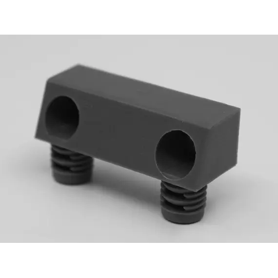 Стяжка Twinbloc D10 мм для присадок с плоскости панели (белый) арт.002130-877-001