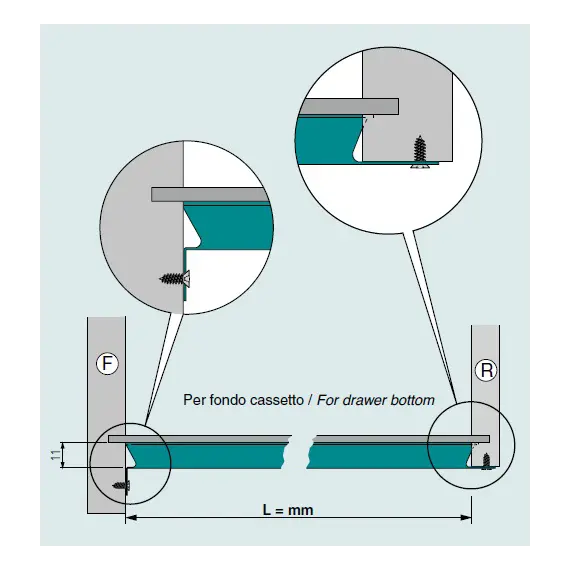 Усилитель дна ящика 450 мм арт.0770.450.99 - 2