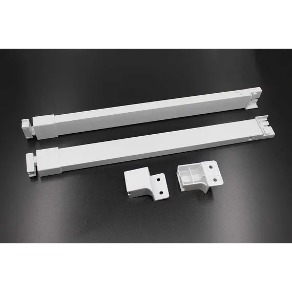 Универсальный рейлинг 300 мм, комплект (2 рейлинга+2 держателя), белый арт.655-9930-150