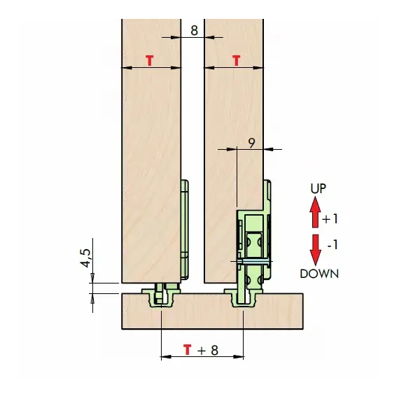 Нижний ролик ECO SLIDE, белый арт.369.0000.01 - 2