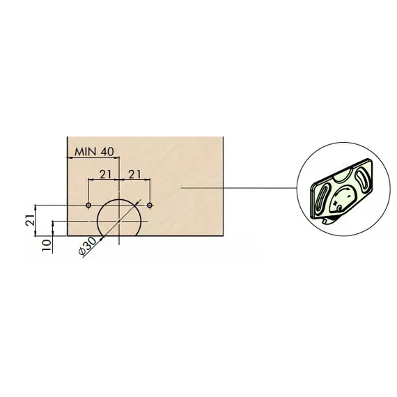 Нижний ролик ECO SLIDE, белый арт.369.0000.01 - 3