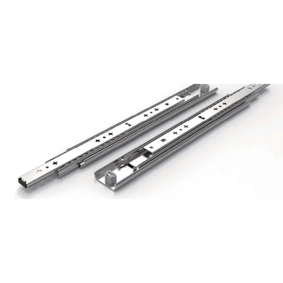 Направляющие шариковые, полное выдвижение, толщина 1,8 мм, h=52мм, 100кг, L=550, цинк арт.620-5355-00