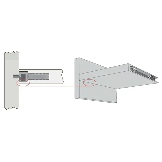 Дюбель полкодержателя Zer0 М4euro 8,7 мм, цинк арт.TZ03FZ - 2