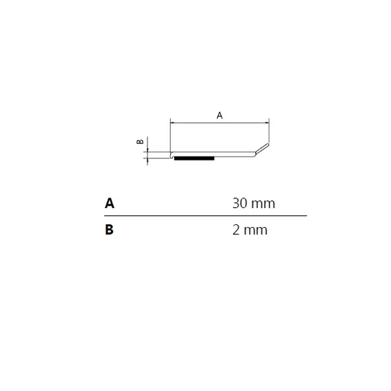 Профиль RE-FLT 3025 30 мм, 6м белый (23810) арт.O23810 - 1