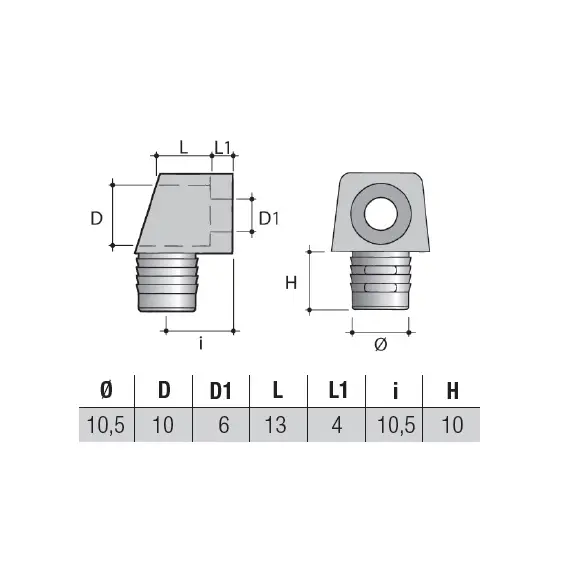 Соединитель без винта, белый арт.FT02PB - 1