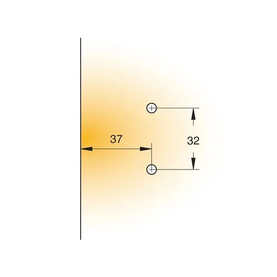 Монтажная планка петли Titus Miniprimat с винтами 6,3х13 мм. Арт: 244-0E90-650-00 - 1