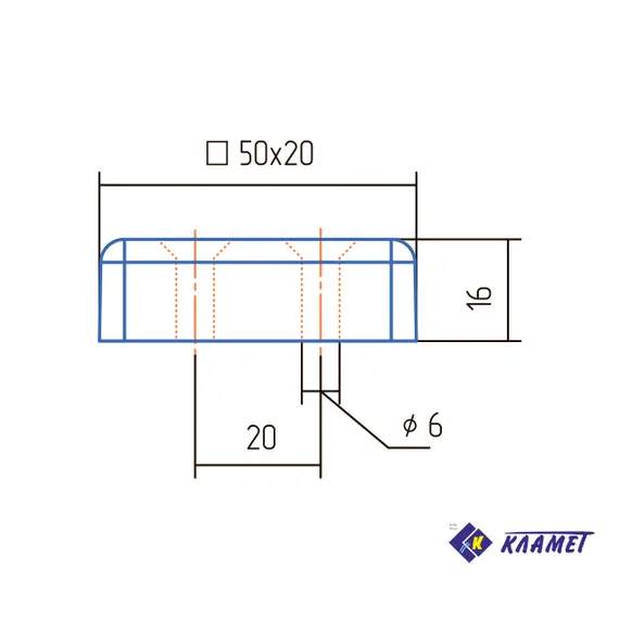 Ограничитель мягкой мебели 16 белый - 1