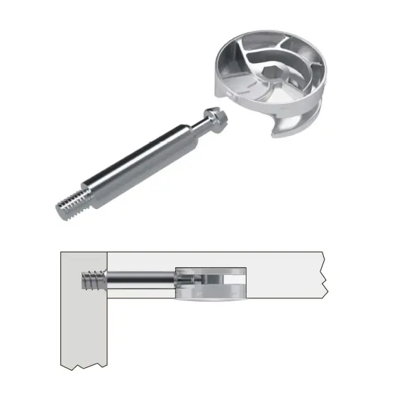 Дюбель стяжной М6 D8,5х49 мм, цинк арт.TE136FZ - 2