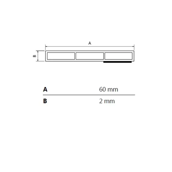 Профиль RE-KA 6007 60 мм, 6м белый (23901) арт.O23901 - 1
