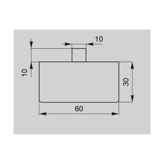 Нерег. ножка-опора Х-002 030 St светлый (ТЗ) - 1
