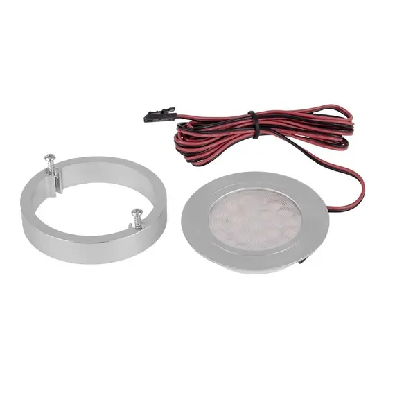Светильник LED OVAL накладной 2,0W 12VDC 6000K, провод 2 м, алюминий арт.OVAL-2W-AL-DY-60K-01 - 2