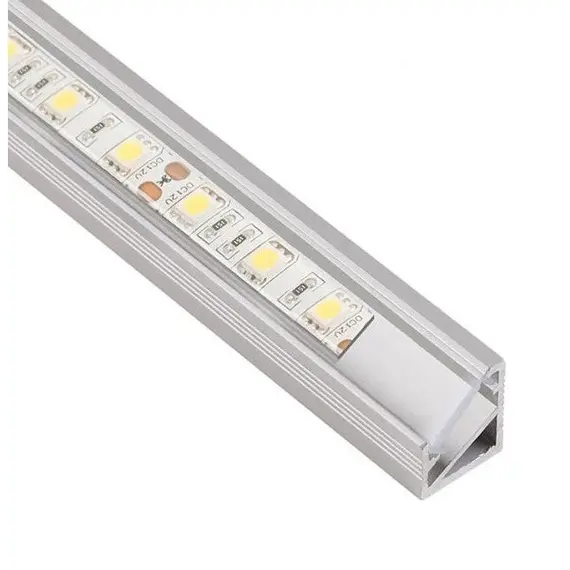 Профиль для LED ленты PROFIL TRI-LINE MINI 1 м, алюм, прозрачный рассеиватель арт.PROFIL-MN-3LIN-TR-1W