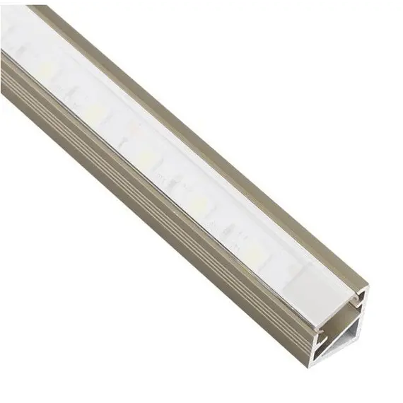 Профиль для LED ленты PROFIL TRI-LINE MINI 2 м шампан, молочный рассеиватель арт.PROFIL-MN-3LM-ML-2IN