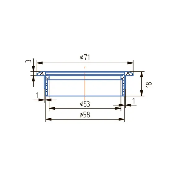 Кабель канал d 60мм бежевый - 2