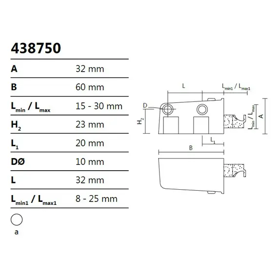 Навес шкафа (к-т из 2 шт.) (белый) арт.438750.A - 1