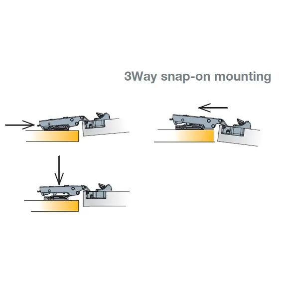 Монтажная планка петли Titus T-type F2 мм прямая, регул. эксцентрик, дюбели 5x10,5 мм Арт: 700-0LF2-650-00 - 1