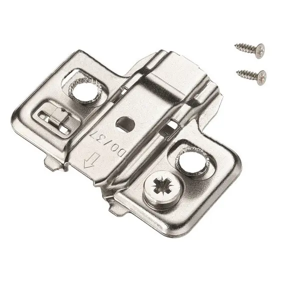 Монтажная планка петли T-type F2 мм крест., регул. эксцентрик, саморезы 4х15 мм Арт: 700-0KA2-650-00