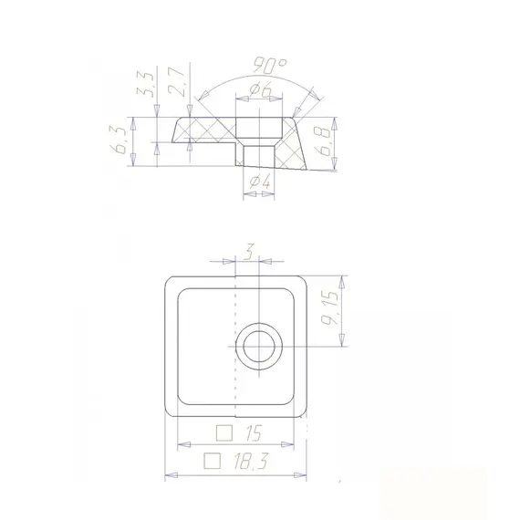 Зеркалодержатель (белый) - 2