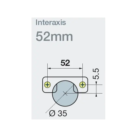 Петля T-type 110/52/17 мм арт.702-0DM0-054-00 - 3