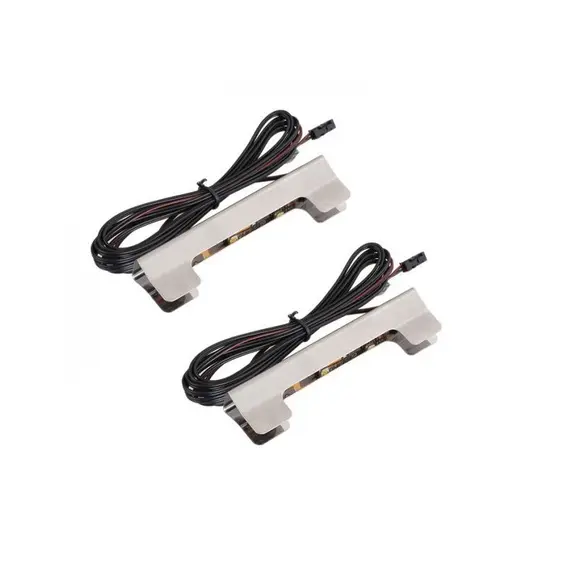 Светодиодный светильник Klips LED 2х0,25W/12VDC синий металлический с 2м проводом и мини коннектором арт.ZZ-KLIP-LED-2PNI-M0S