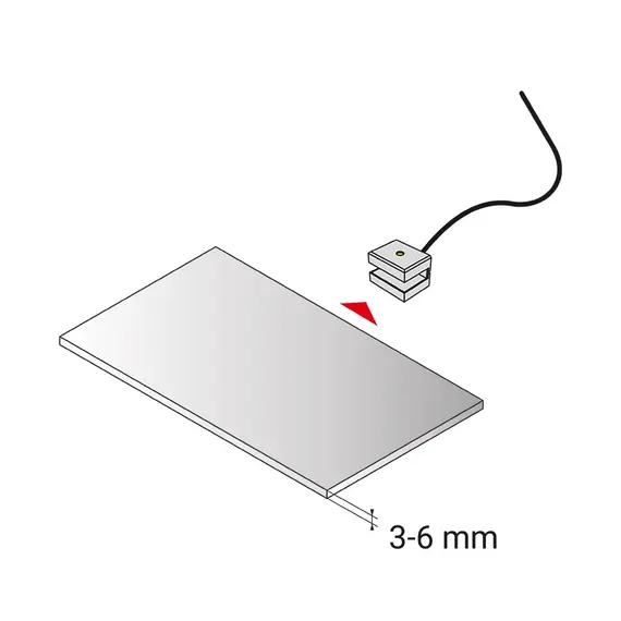 Светодиодный светильник Dojo 2D 0,54W/12VDC 4000К пластиковый с 2м проводом и мини коннектором арт.DOJOSLIM-2D-AL-BN - 2