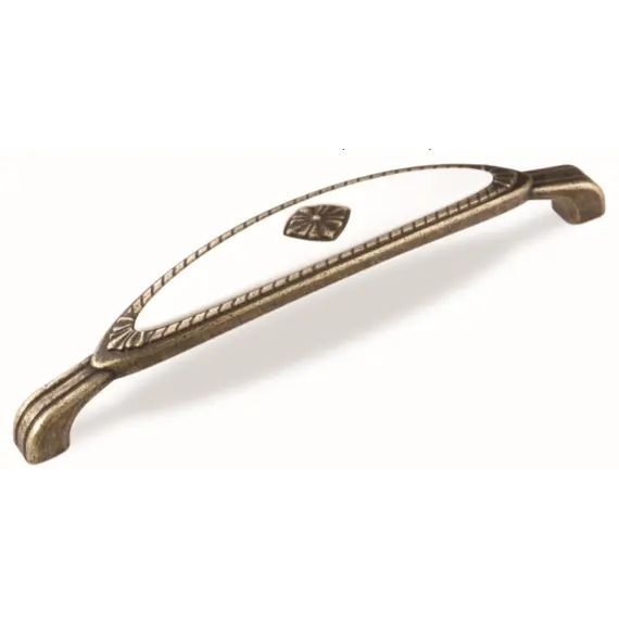 Ручка-скоба FS-138 128 бронза старая/белый