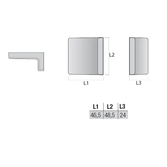 Крышка для уголка соединительного FM20FZ, белый арт.CS01PB - 1