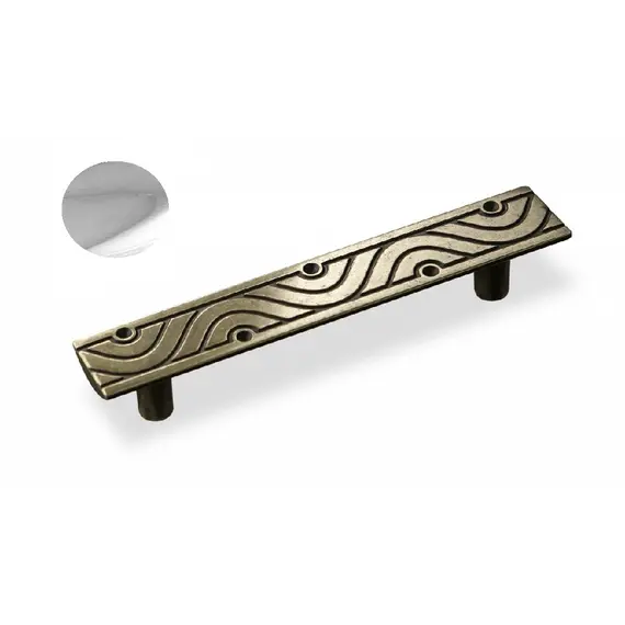 Ручка скоба для мебели Sagittario FS-117 096 Cr, 96 мм, хром глянцевый.