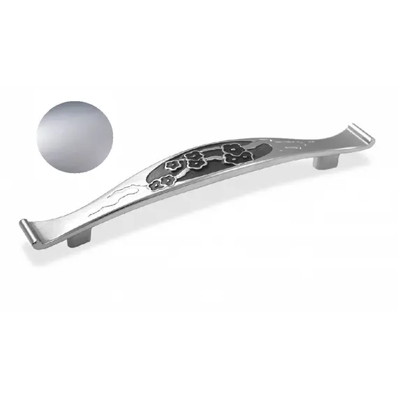 Ручка скоба для мебели Sagittario FS-122 128 Cr, 128 мм, хром матовый.