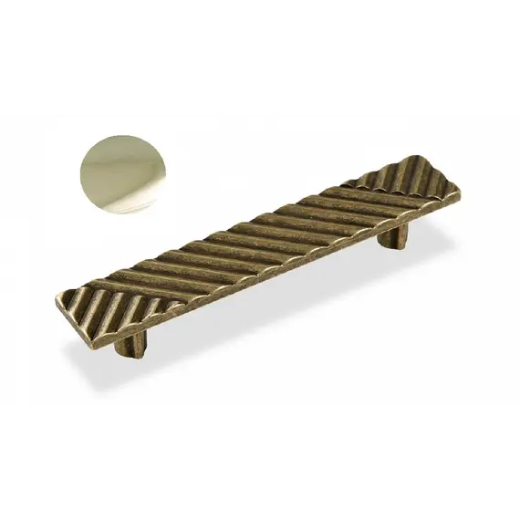 Ручка скоба для мебели Sagittario FS-113 096, 96 мм, золото.