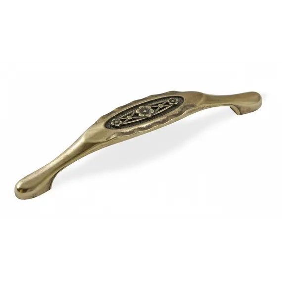 Ручка скоба для мебели Sagittario FS-128 128, 128 мм, старая медь.