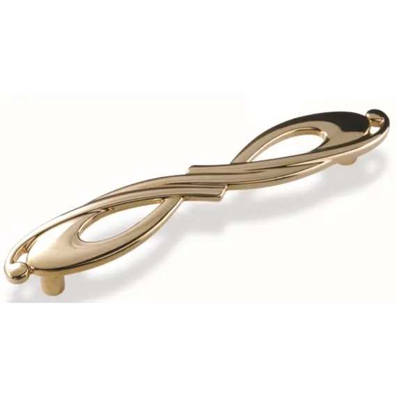 Ручка скоба для мебели Sagittario FS-140 128, 128 мм, золото (ТЗ).