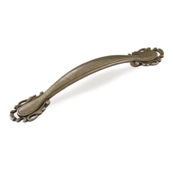 Ручка скоба для мебели Sagittario FS-141 096, 96 мм, олово старое (ТЗ).