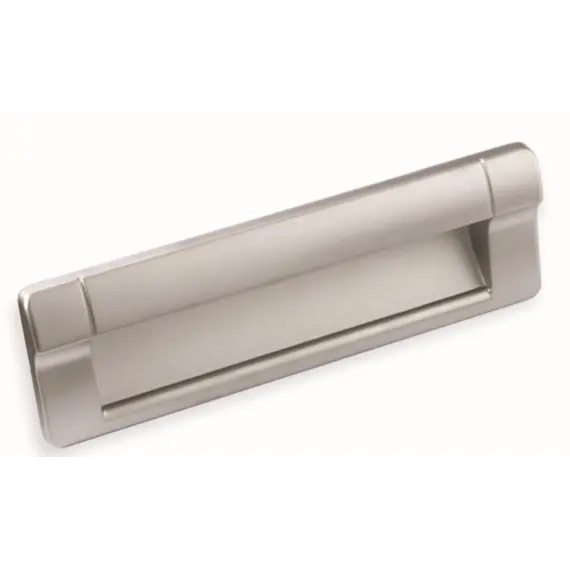 Ручка ракушка для мебели Валмакс FR-006 128 Cr, 128 мм, хром матовый светлый (ТЗ).