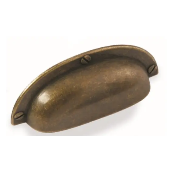 Ручка ракушка для мебели Валмакс FM-117 064, 14 мм, бронза старая (ТЗ).
