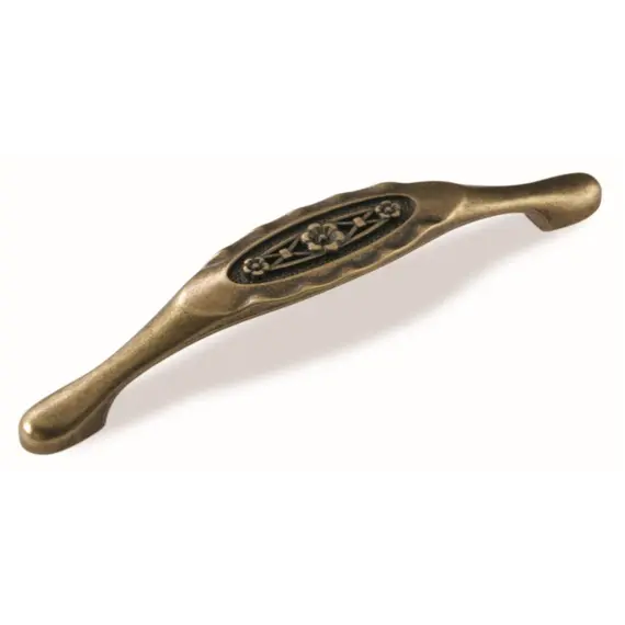 Ручка скоба для мебели Sagittario FS-128 128, 128 мм, бронза полированная (ТЗ).