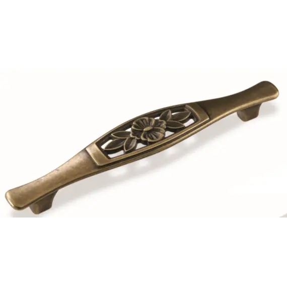 Ручка скоба для мебели Sagittario FS-129 128, 128 мм, бронза полированная (ТЗ).