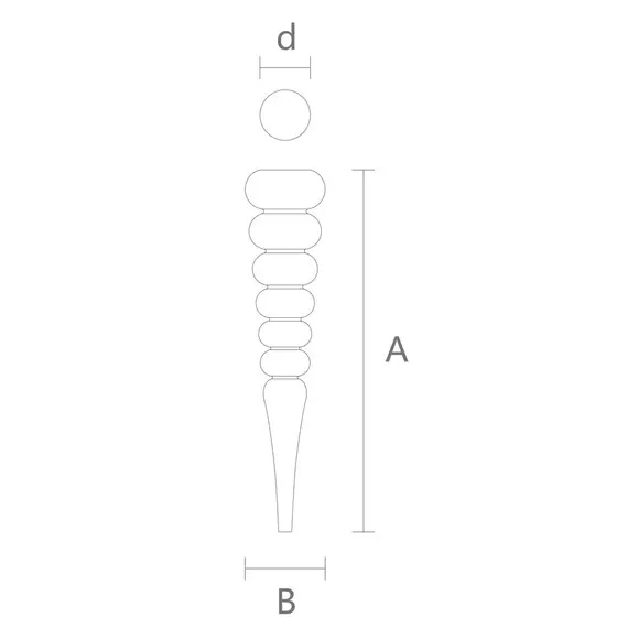 Точеная мебельная ножка MN-124 арт.MN-126-04 - 1