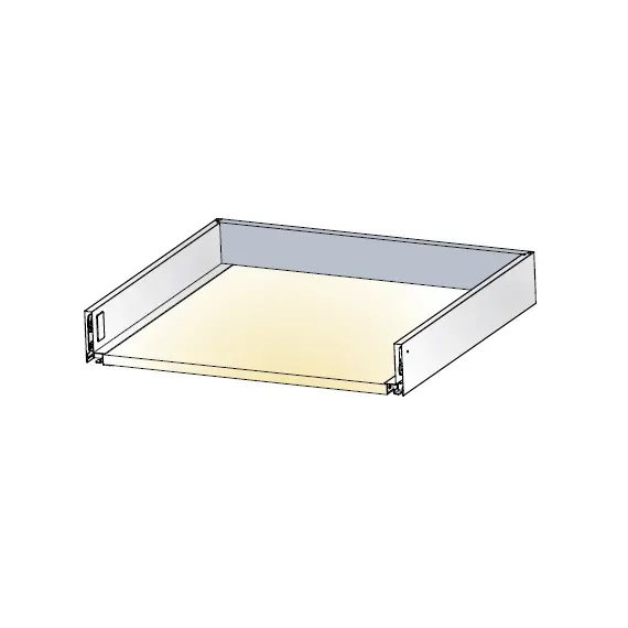 Стенка задняя стальная для ящиков Tekform Slimline DW70 1200мм, панель 16 мм, белый арт.655-7L09-150-00 - 2