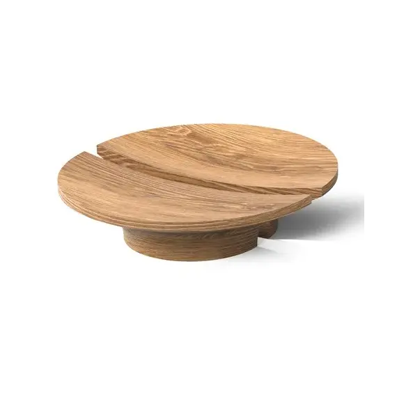 Ручка мебельная 130x60x32x32 мм, Дуб, Престиж Прозрачный арт.Duet HL-018.1M-tr