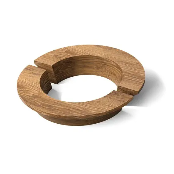 Ручка мебельная 138x69x24x64 мм, Дуб, Престиж Прозрачный арт.Solea HL-025M-tr