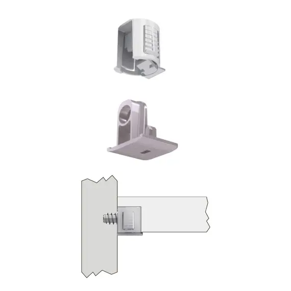 Полкодержатель (опора) d15, никель арт.SO061ZNL - 6