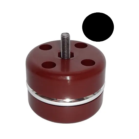 Опора мебельная с молдингом Н 50 мм, черная арт.ОМ 51 М черн