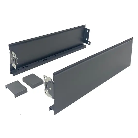 Боковые стенки ящика для направляющих CUBO, 250 мм, h=158 мм, антрацит арт.681-9250-7012
