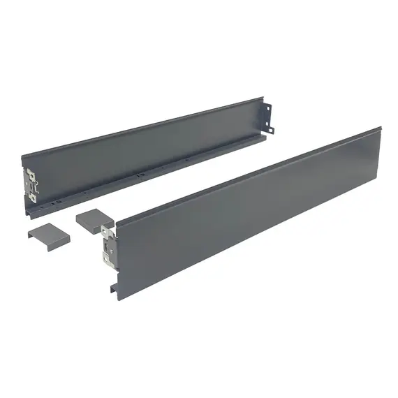 Боковые стенки ящика для направляющих CUBO, 550 мм, h=158 мм, антрацит арт.681-9550-7012